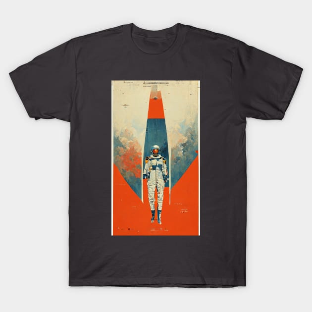 Rocket Man Retro Design T-Shirt by JoshWhiteArt